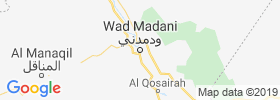 Wad Medani map